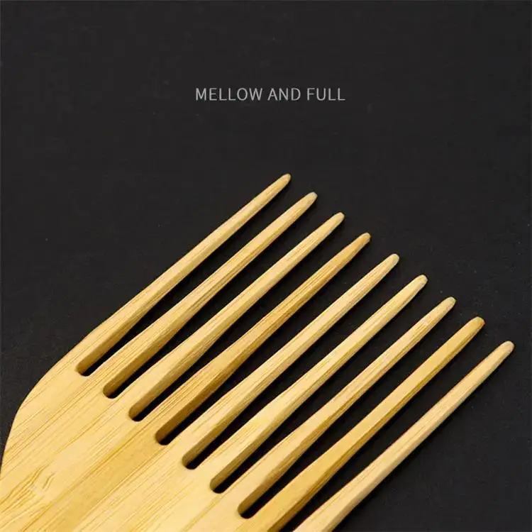 Wholesale hot selling giant wooden comb wide teeth 100% natural comb OEM private label natural wood comb