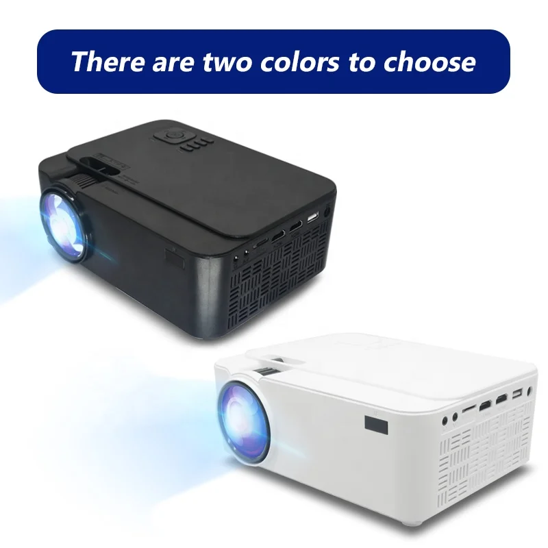 Недорогой Экономичный Портативный проектор для дома, мобильный телефон Pico, мини светодиодный проектор с 2800 люменами