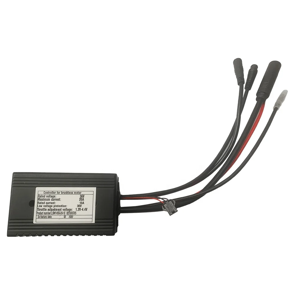 CE approval 6-12 tubes Hall/No hall FOC/Sinus Wave  36v 12A/15A/20A electric bike controller for 250w motor