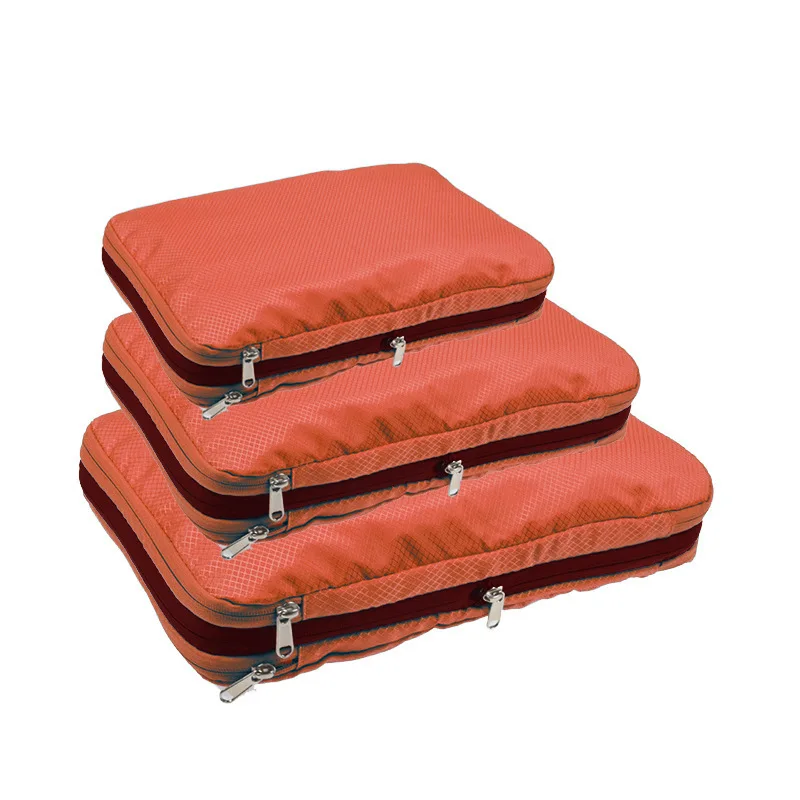 3 layer Compression Double Open Large Capacity Bags 4 Pcs in 1 Set Packing Cubes For Luggage Storage
