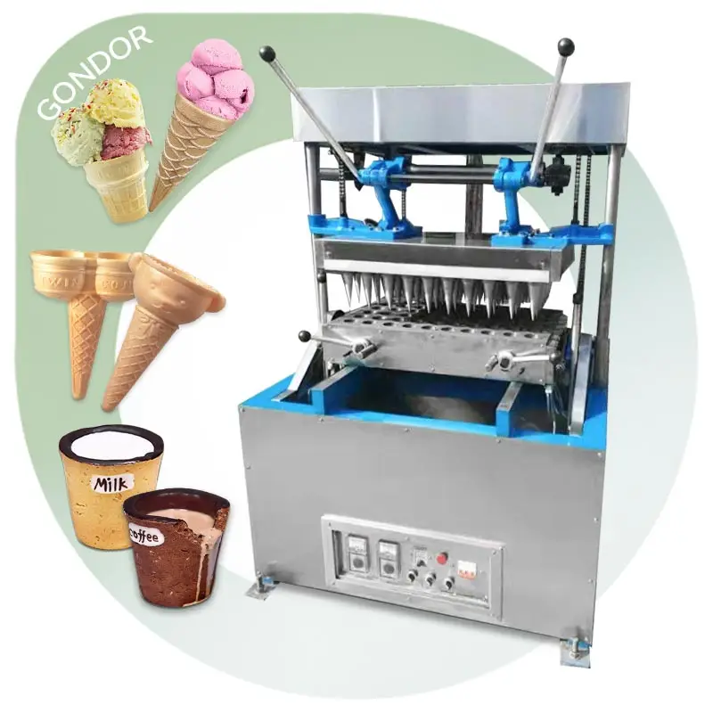 Wafer Waffle Waffer Biscuit Pizza Edible Icecream Tea Coffee Cup Industrial Donut Ice Cream Cone Make Machine Maker