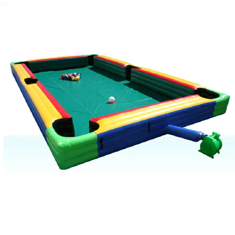 
New Sport Games Inflatable Snookball Billiards Playground Soccer Football Snook Ball Field Table 