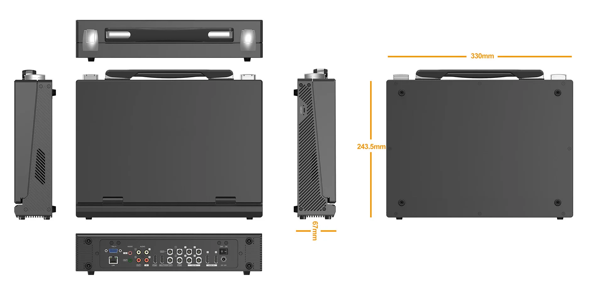 Производитель 6 камер AVMATRIX PVS0613U, видеомикшер HDMI SDI с экраном 13,3 дюйма