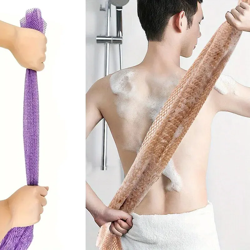Hot selling African Exfoliating Body Net Bath Sponge Shower Net Sponge Knotless Bath Net