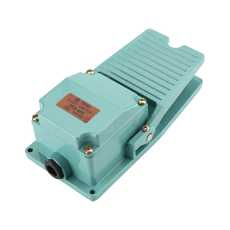 TFS-402 TFS302 ножного переключателя чугунное литье 250V 15A сброс педаль переключатель управления питанием механического инструмента 1NO 1NC