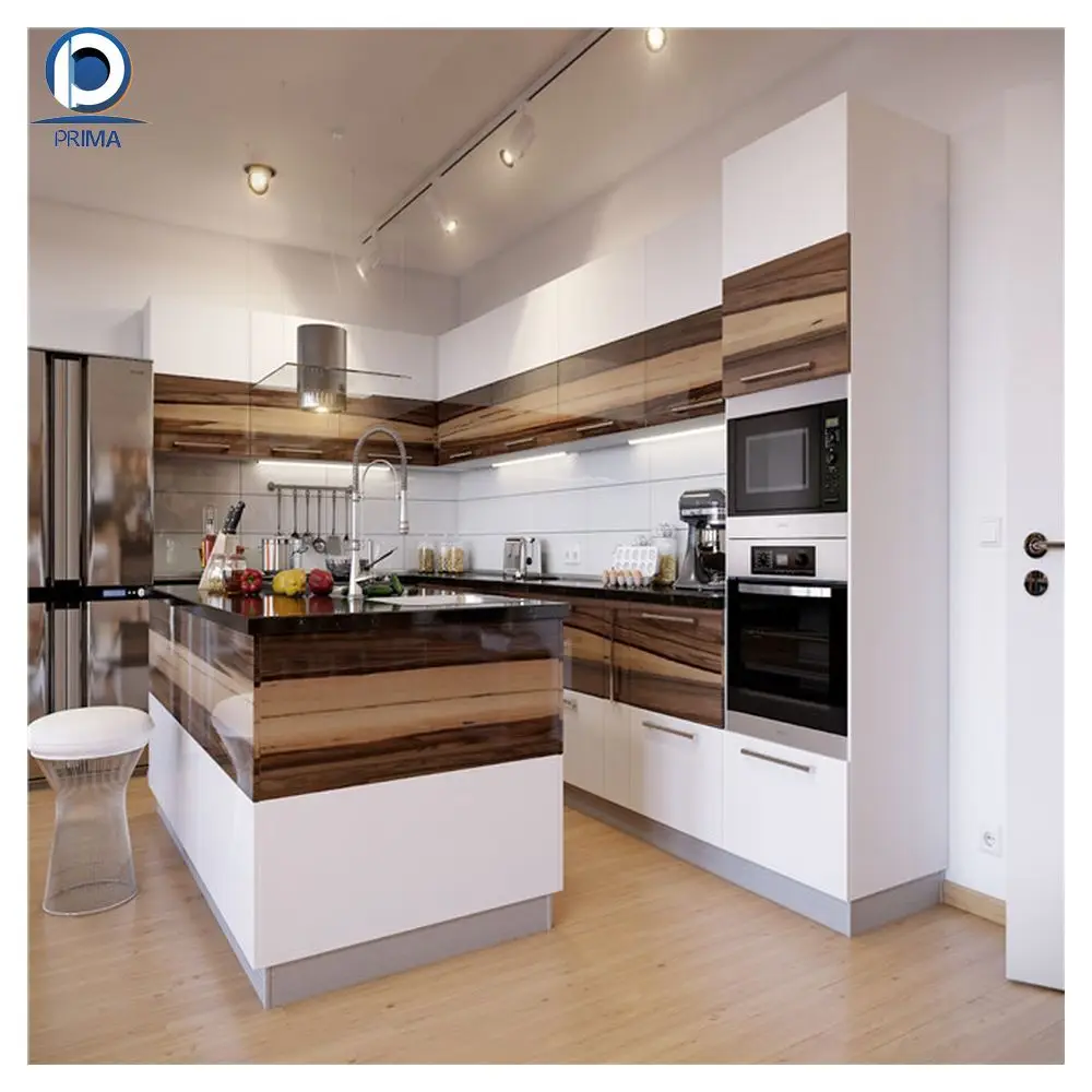 Prima Kitchen cabinet Aluminum frame glass panel cabinet with glass fish Magnetic modern cabinet panels