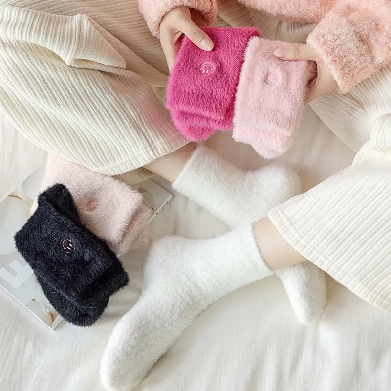 high quality soft fashion thick winter Fuzzy Sock Bulk wholesale cozy warm socks For Women