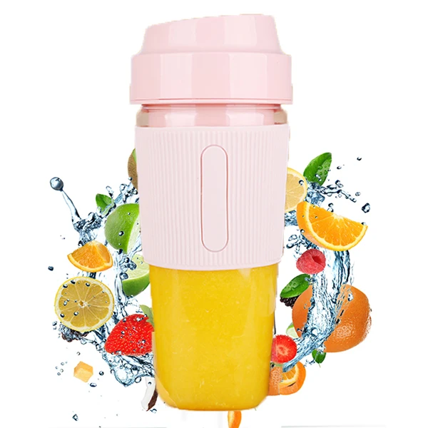 Wholesale 4blade Electronic Apple Lime Mango Orange Tomato USB Rechargeable Blender Mixer Portable Juicer