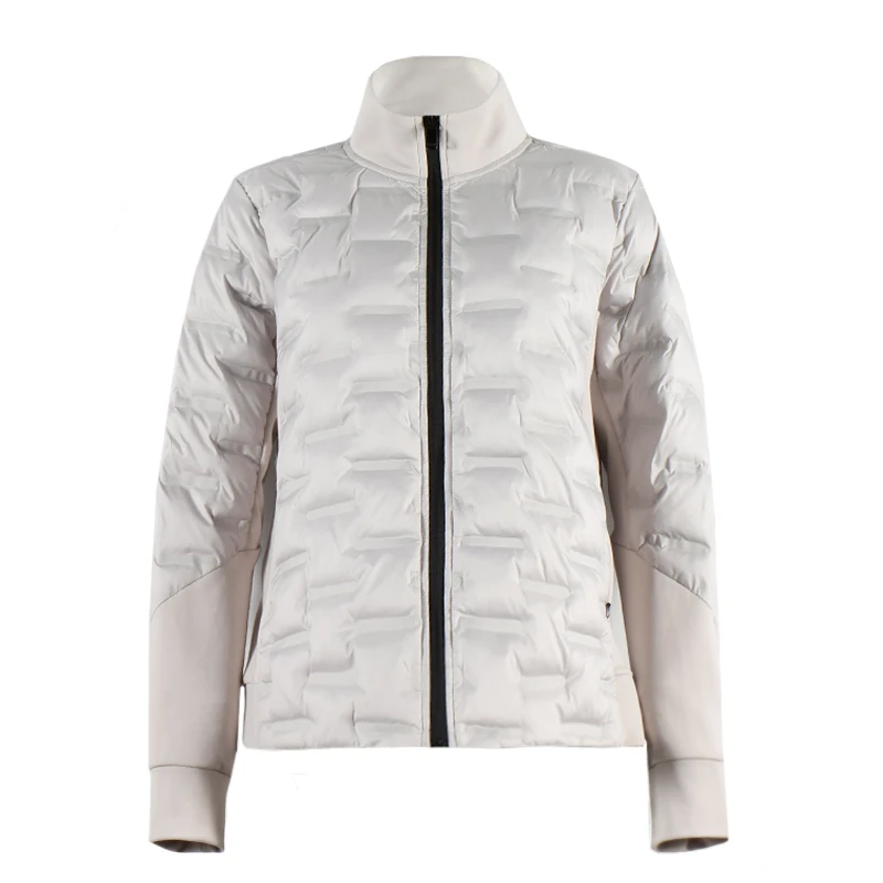 Winter Warm Women Jacket Silver Drop Shoulder Unisex Glue Women Puffer Vest Cotton Sleeve Lightweight Soft Shell Jacket Women