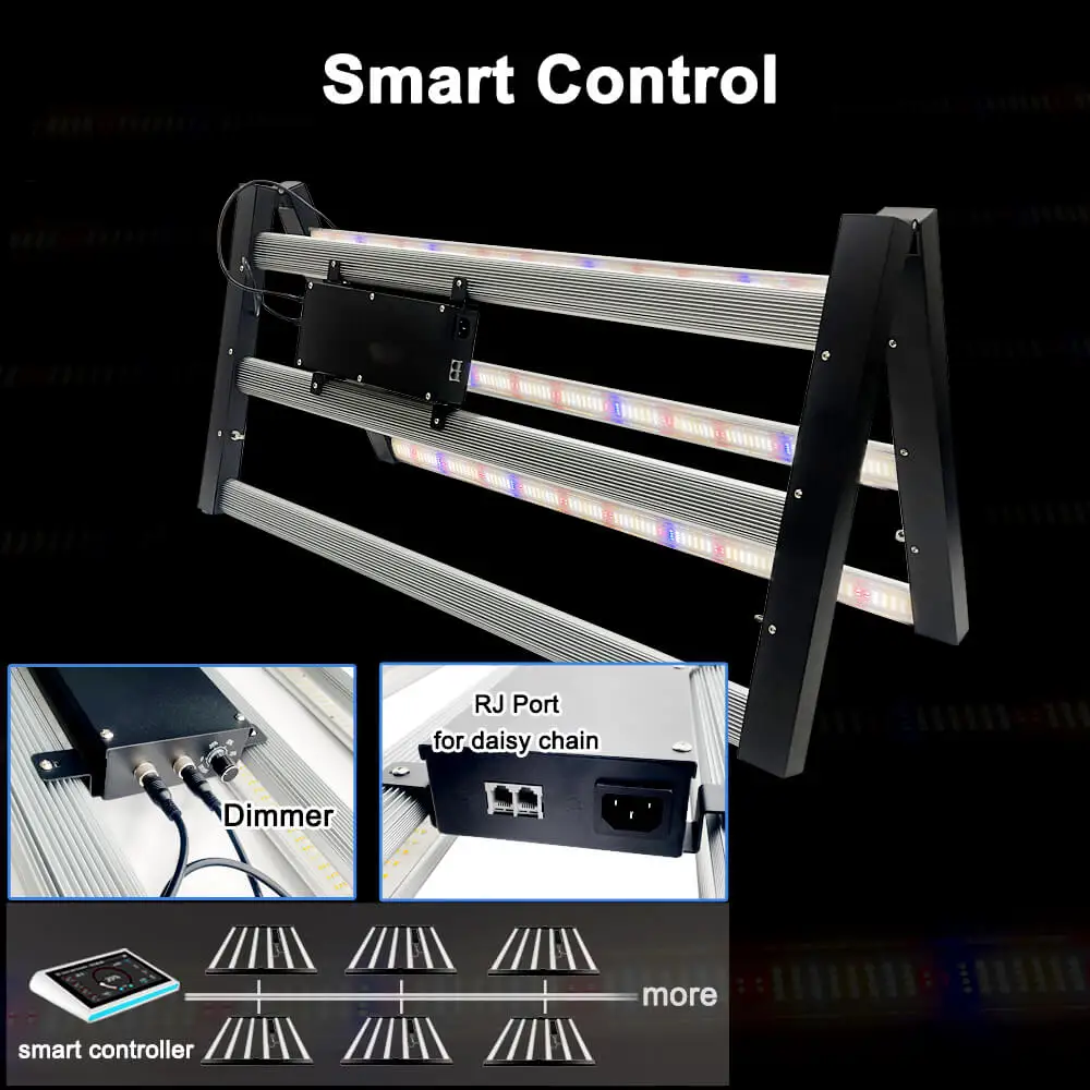 Dimmable Vertical Farm Greenhouse 640W Led Grow Light Ppfd Indoor Hydroponics Bar Strip Plant Growth Lamp Full Spectrum