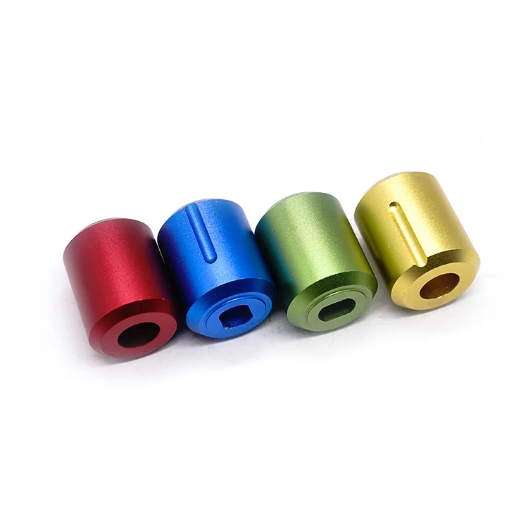 Aluminum Solid Rotary Knob Encoder Anodized Guitar Knobs control knob potentiometer