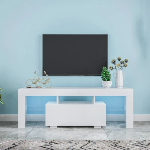 Home furniture tv unit cabinet Modern wooden LED tv cabinet led lighting floating tv stand for living Room Furniture
