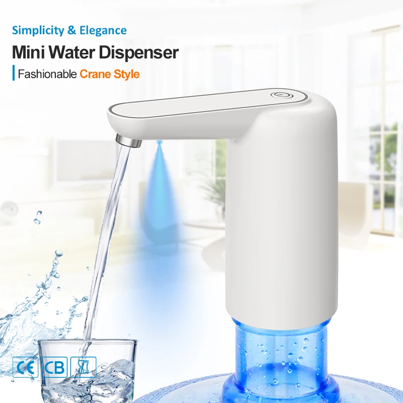 Manufacture Automatic Household Portable Electronic USB Jar Bottle Gallon Water Dispenser