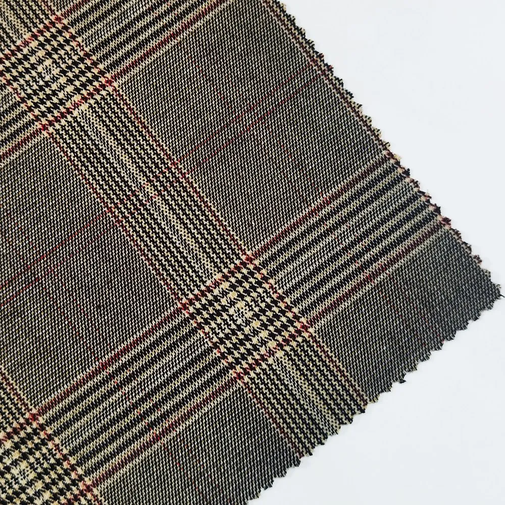 China Manufacture Colorful Plaid Yarn-dye Tweed Woven Fabric for Coat Jacket Suit Trousers