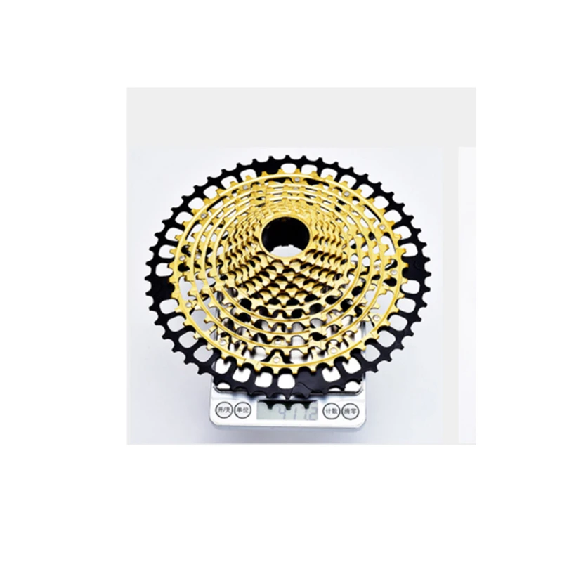 XTOS  Bicycle Cassette HG MTB 11-50T  Full steel 12Speed  gold Mountain Bike Freewheel