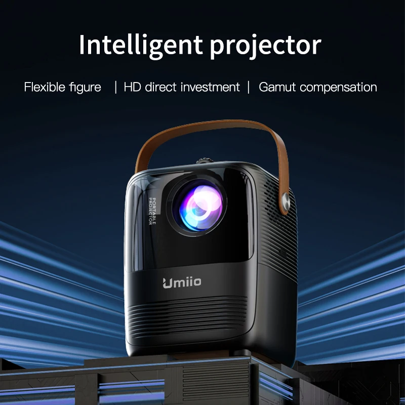 Umiio A008 Hot selling LED LCD video projector 1080p projection display portable intelligent projector