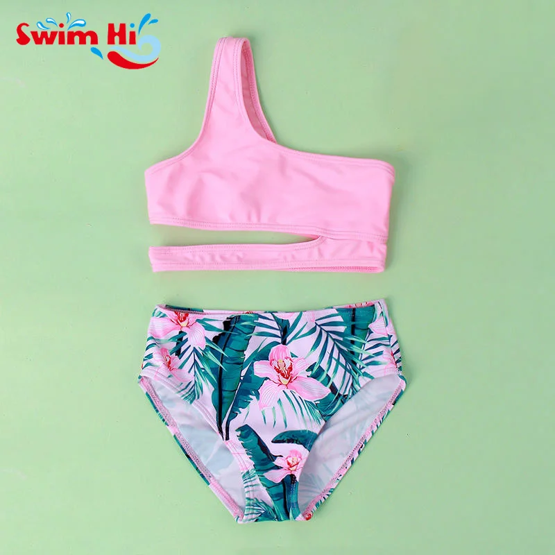 Two Piece Girls Swimwear Little Kids baby girl swimwear wholesale cute kids models infant children swimsuit girl