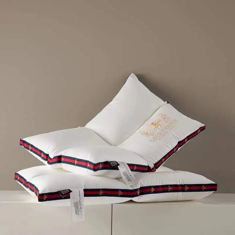 2022 wholesale new bread shape comfortable anti-bacterial soybean low pillow(6-8cm) for hotel or home use