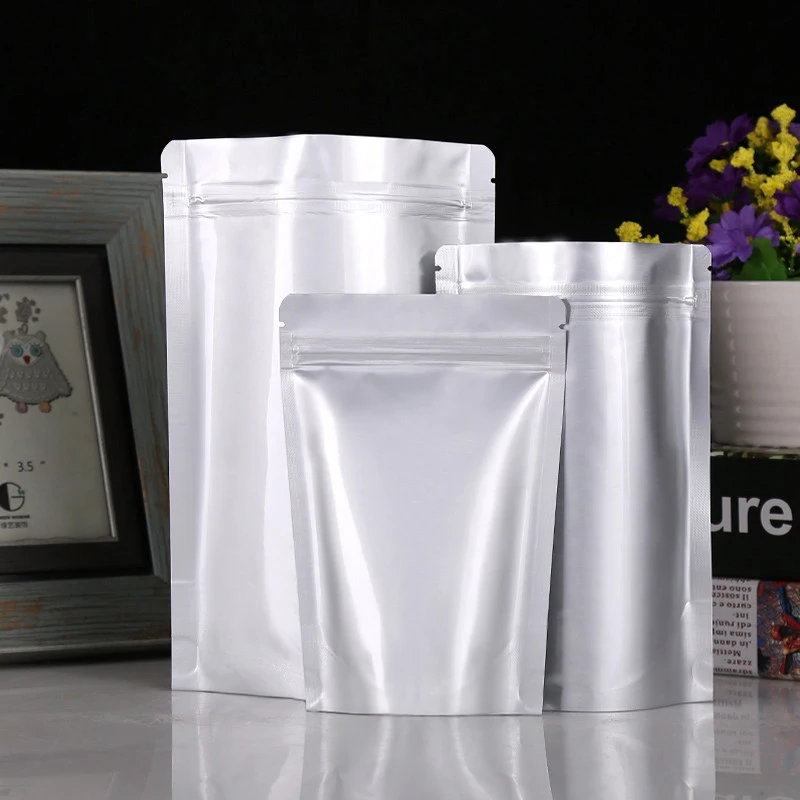 Heat Sealing Mylar Aluminum Foil Bags Reusable Mylar Storage Bags With Sheets Self-adhesive Label Stickers Mylar Bag For Food