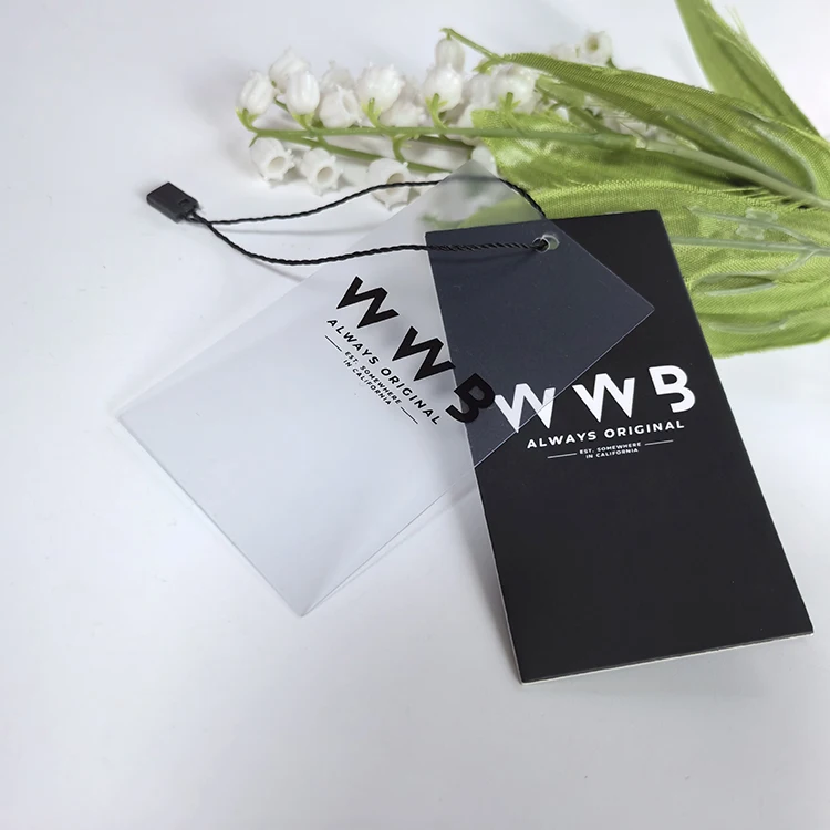 Custom fashion style paper pvc clothing hang tags,Garment tags with logo printing,wholesale hangtags hang tag