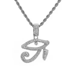 DUYIZHAO Newest Design Hip Hop Jewelry Gold Plated Iced out Specific Eye Pendant