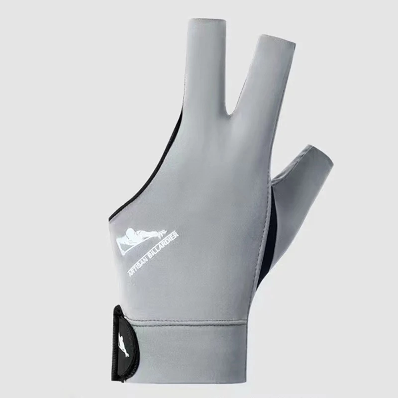 Wholesale Top Quality Colorful 3 Fingers Billiard Pool-gloves Open Finger Snooker gloves With Smooth Spandex Cue Gloves