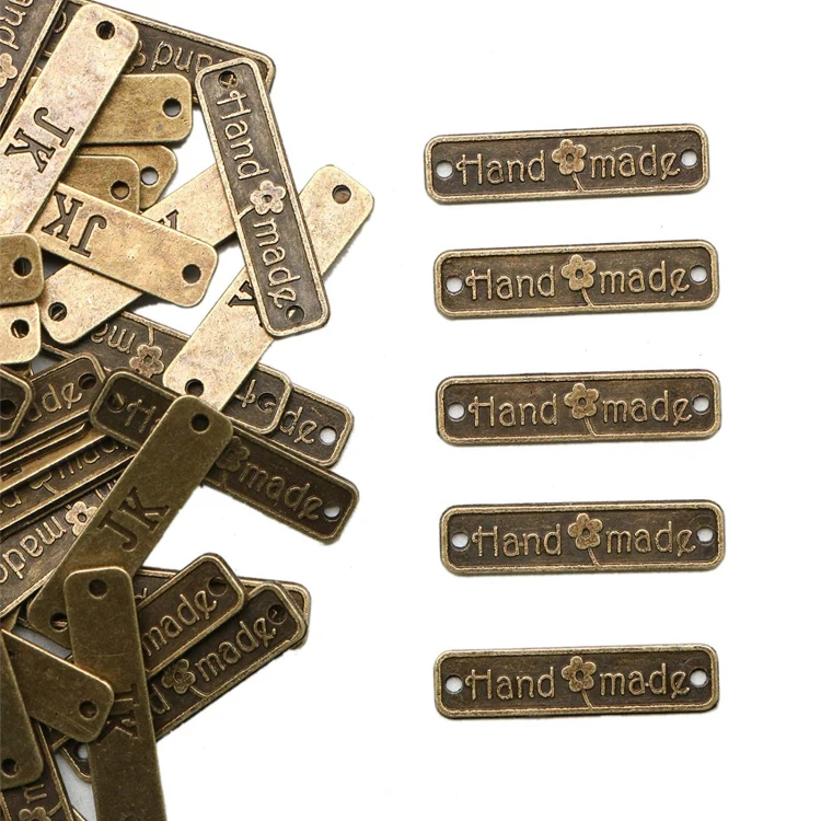 Custom Design Adhesive Golden Stainless Steel Logo Label Metal Brand Tag