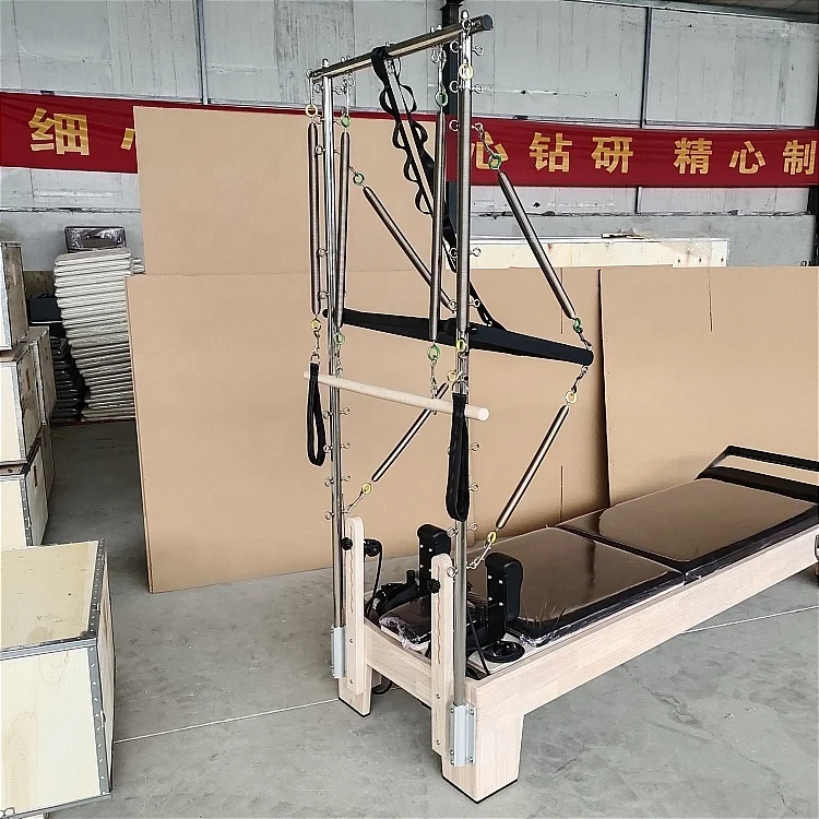 ROARFIT core bed half tower Trapeze cadillac reformers machine trapeze reformer tower buy oak maple wood pilates reformer tower