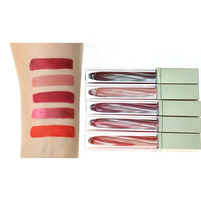 Multi-Color Moisturized Cosmetics OEM Matte Liquid Colorful Moisturized Lip Stick Mineral Lip Glaze