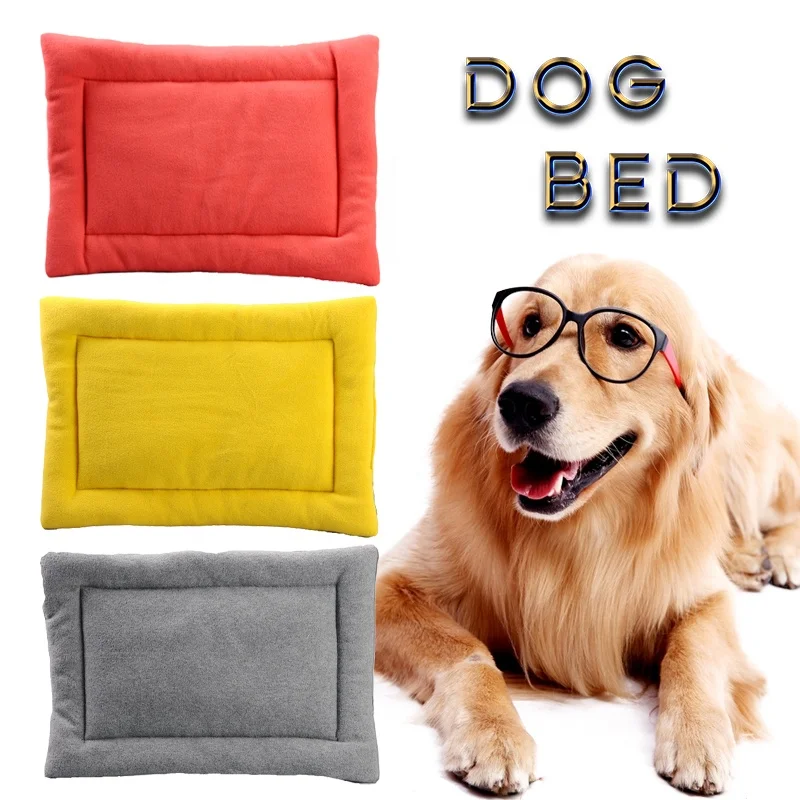 Soft Pet bed Warming Plush dog Crate Pad
