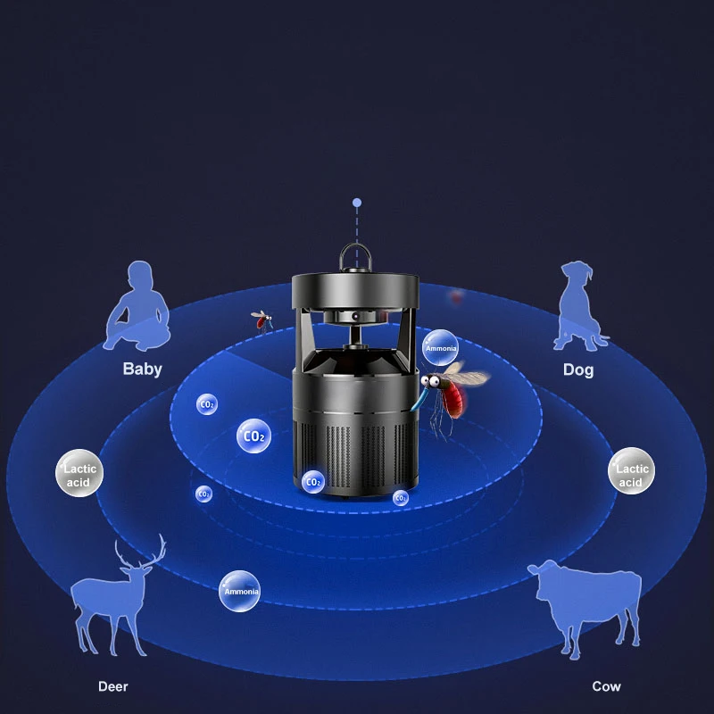 outdoor CO2 anti solar  mosquito killer light insect hanging fly  trap zapper solar mosquito killer  lamp