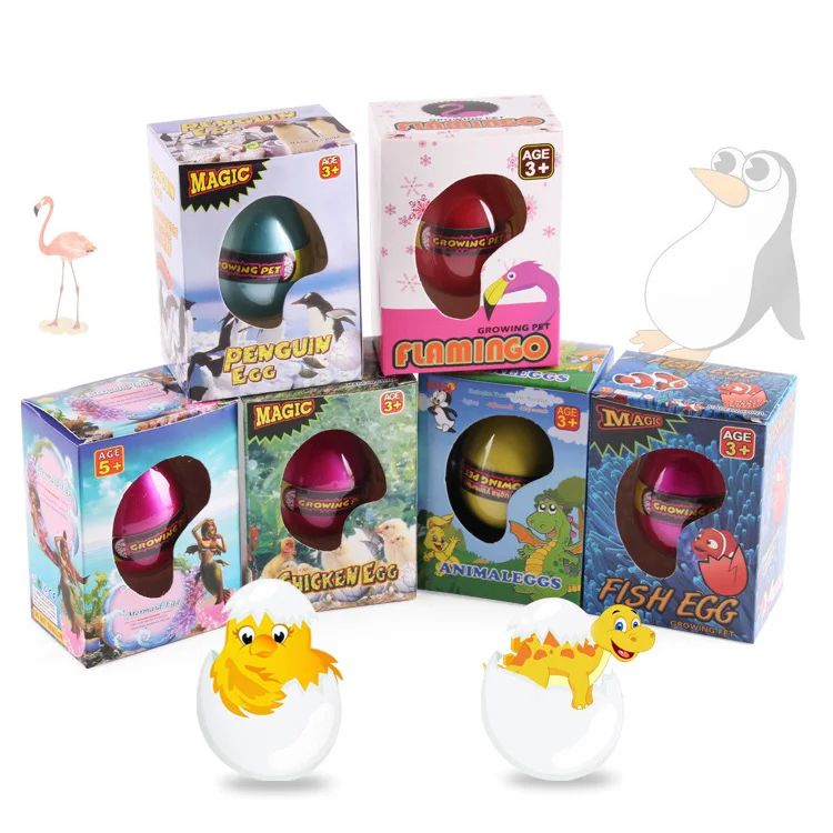 
QX60 Dinosaur Hatching Eggs Shark Growing In Water Animals Toys Alien Water Growing Egg Toys 