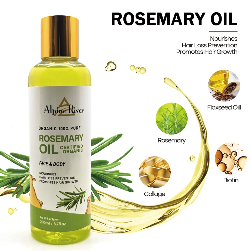 Private label 7 Day Fast Hair Growth Oil Rosemary Growth Hair Treatment Anti-Hair Loss Male Female Repair Oil