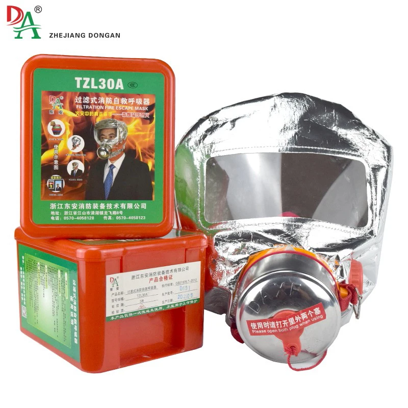 DA OEM XHZLC40 Full Face Escape Respirator Good Quality Professional Firefighting Gas Mask Breathing Apparatus Face Shields