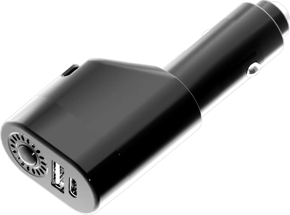 4-in-1 Life-Saving Car Charger Intelligent Window Breaker Seat Belt Cutting Negative Ion Purification Charging Press