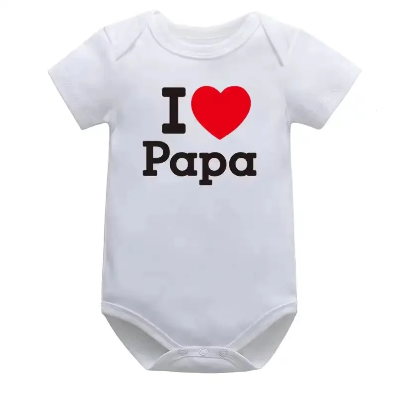 Boys Girls Letter Print Short Sleeves Romper Baby Clothes Bodysuit for Newborn Infant Jumpsuit  Toddler Onesies 0 to 12 Months