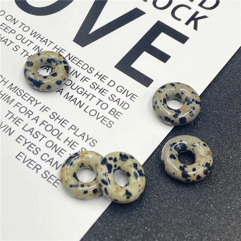 Wholesale 5*15mm Mixed Stone Big Hole Beads Onyx Green Aventurine Gem Big Hole Loose Beads