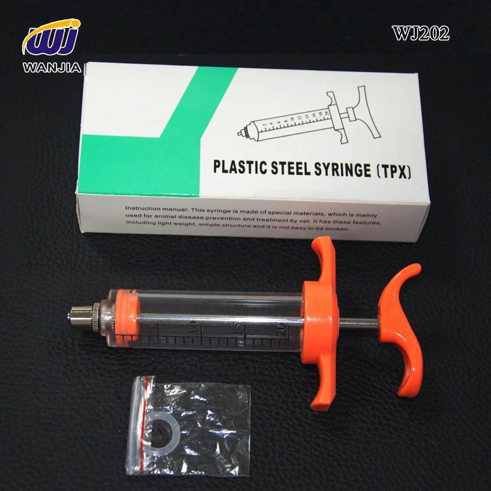 
WJ202 20ml TPX plastic steel syringe 
