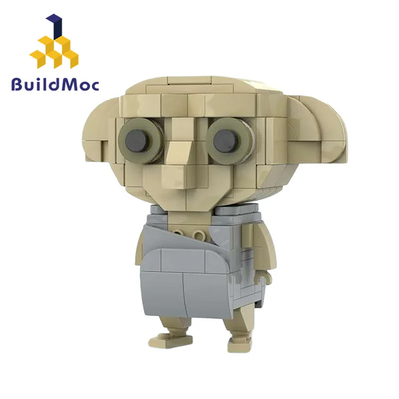Buildmoc Гарри мини Поттера блок игрушки MOC-62101 brickpop Добби Brickheadz кирпич головой игрушка кирпичные блоки винтовки