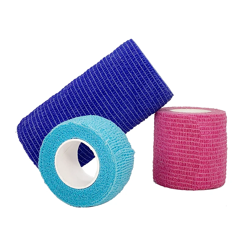 Bulk wholesale cohesive bandage custom logo printed cohesive bandage