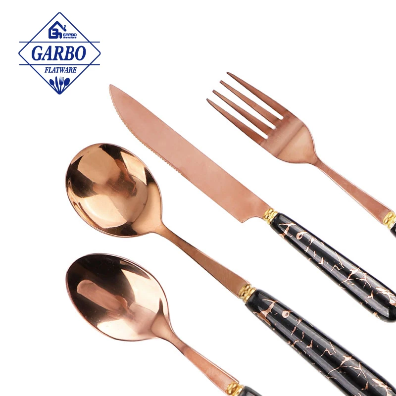 Manufacture Price 18/0 Dinner Fork Set Stainless Steel Silver Fruit Fork Matt Polished Dessert Cake Fork Set With Ceramic Handle
