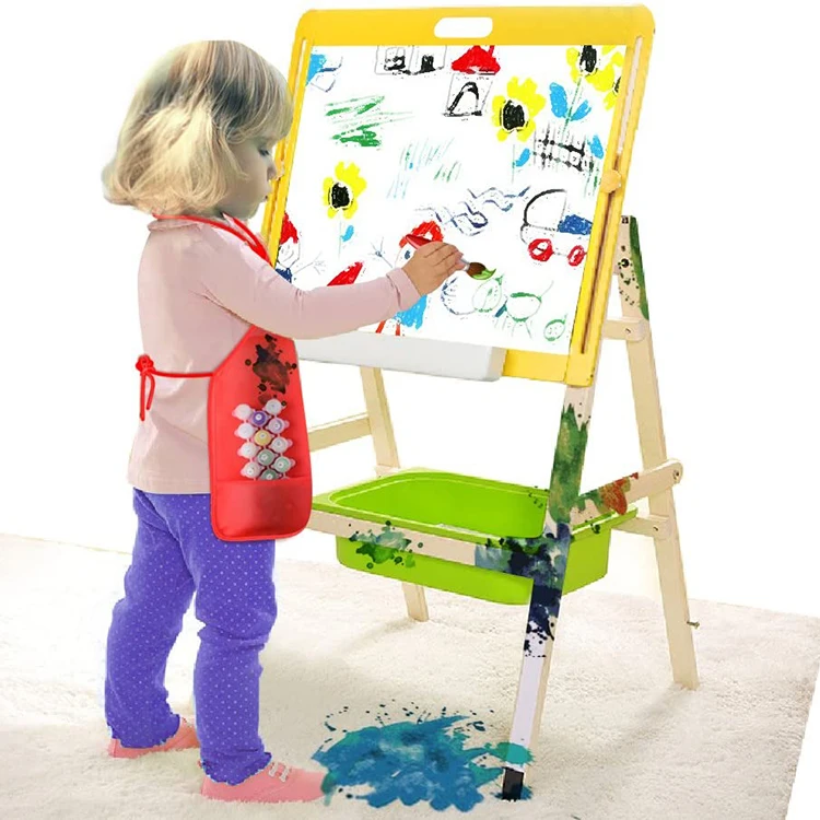 custom waterproof disposable colorful kids painting non woven fabric apron non-woven apron nonwoven apron