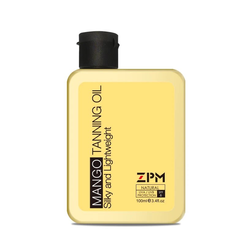 Wholesale Private Label Tanning Lotion Organic mango Body Shimmer Oil men Tanning Oil