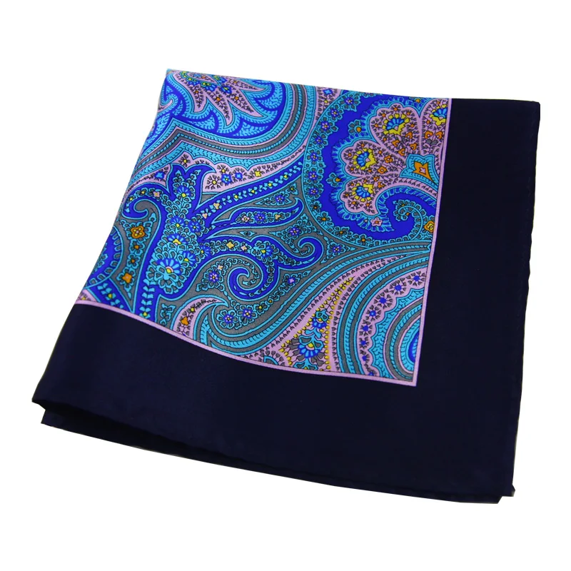 Hamocigia Custom Factory Manufacture Suit Accessories Handkerchiefs Silk Printed Pocket Square Holder