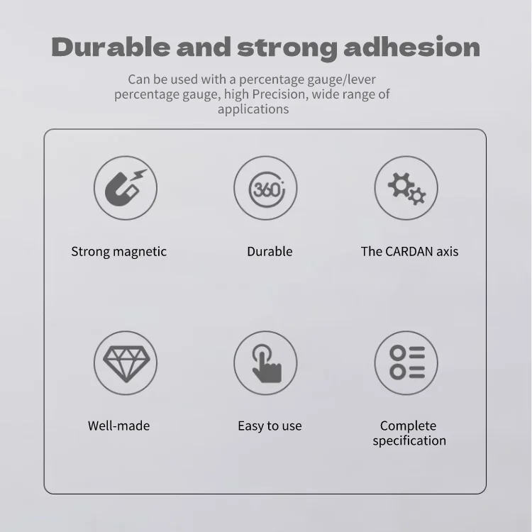 [OEM ODM] Large Universal Meter Lever Micrometer Dial Indicator Holder Magnetic Base/Stand