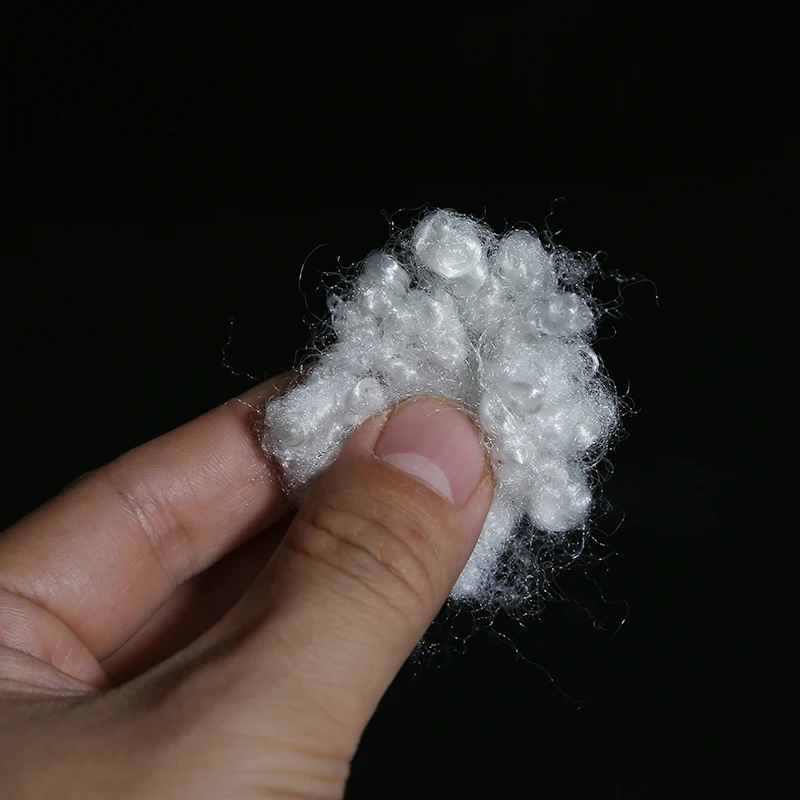 Recycled HCS Staples Poly Filling Material  Polyester Fiber High Quality for cushion