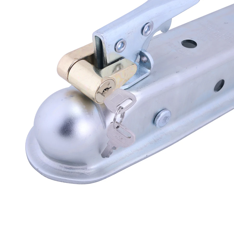 Custom Zinc Alloy Trailer Spare Parts Lock Car System Trailer Coupler Lock