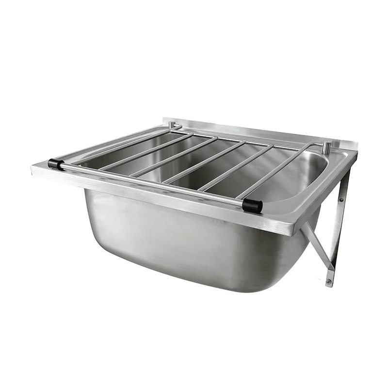 304 stainless steel medical table mop wash basin wall mounted floor mounted mop sink