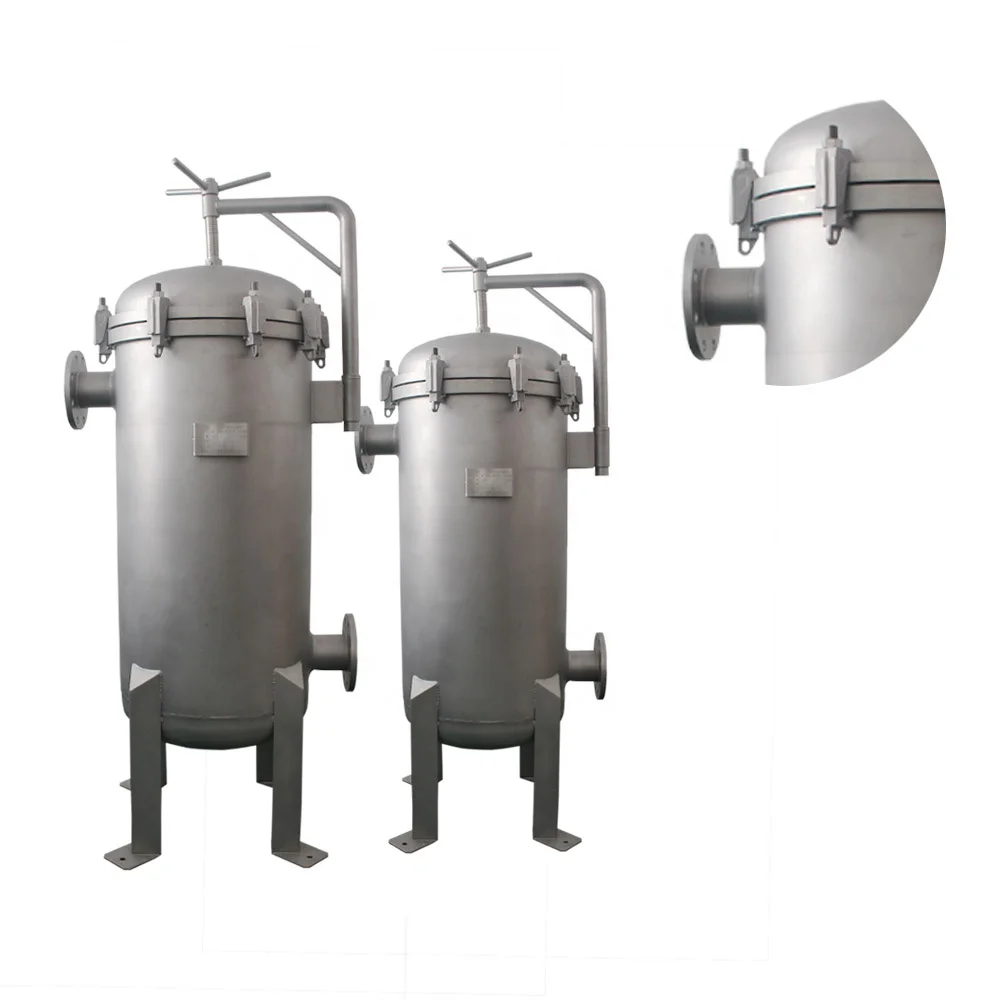 304 Or 316L Stainless Steel Filter Bag Housing For Honey