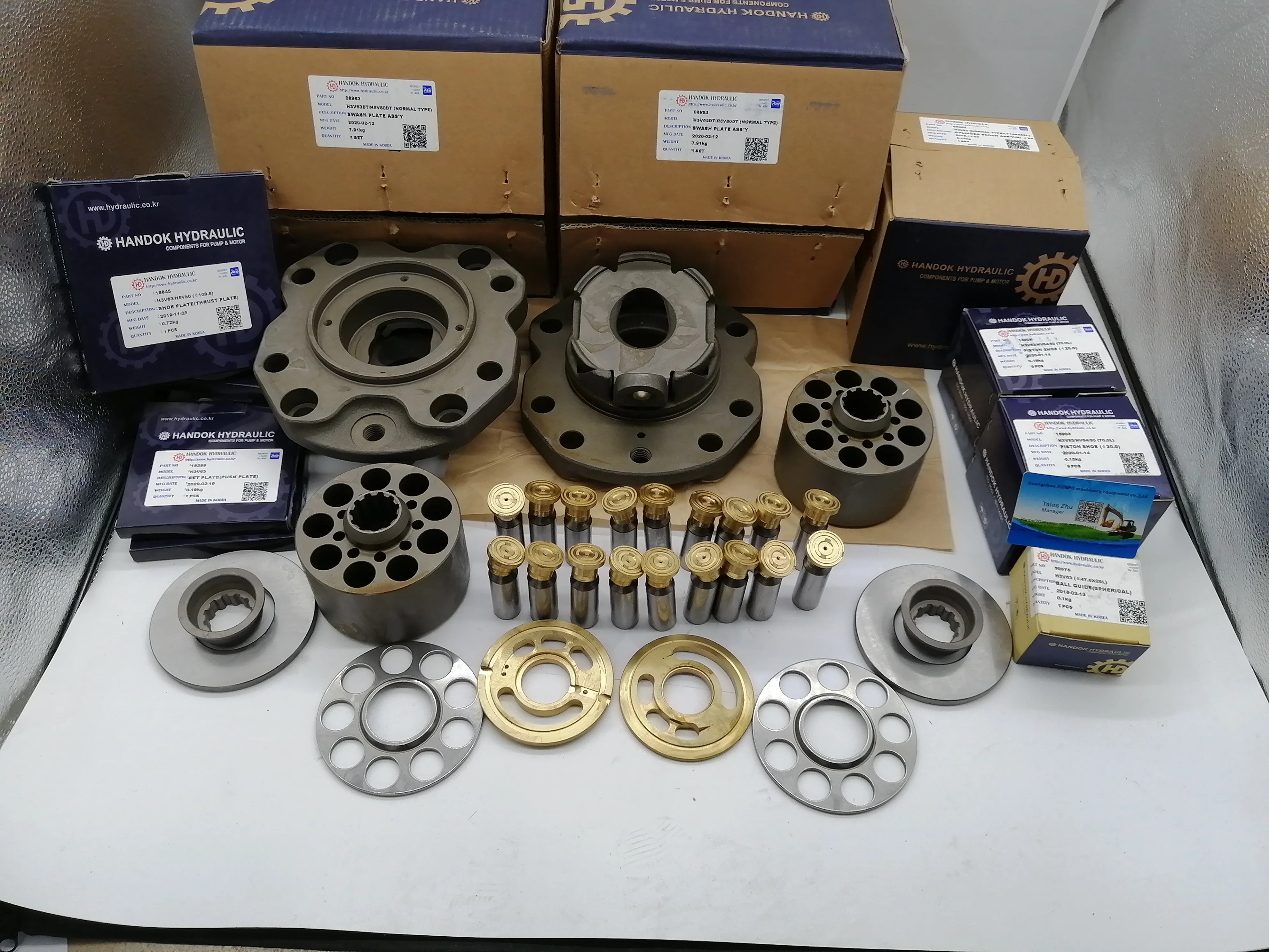 Комплект для ремонта гидравлического насоса ЭКСКАВАТОРА CAT E312 HANDOK K3V63 K5V80 K3VL80 цилиндрический блок пластина клапана поршневая